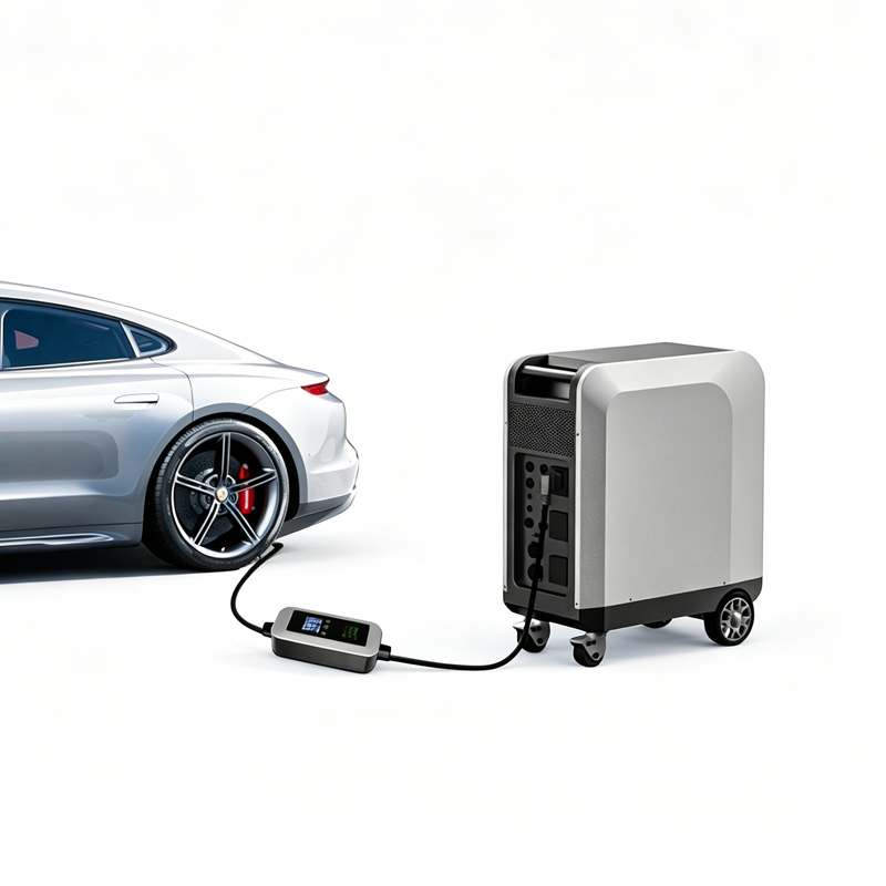 Solar Emergency Charger - New Solar Powered Ev Car Charger