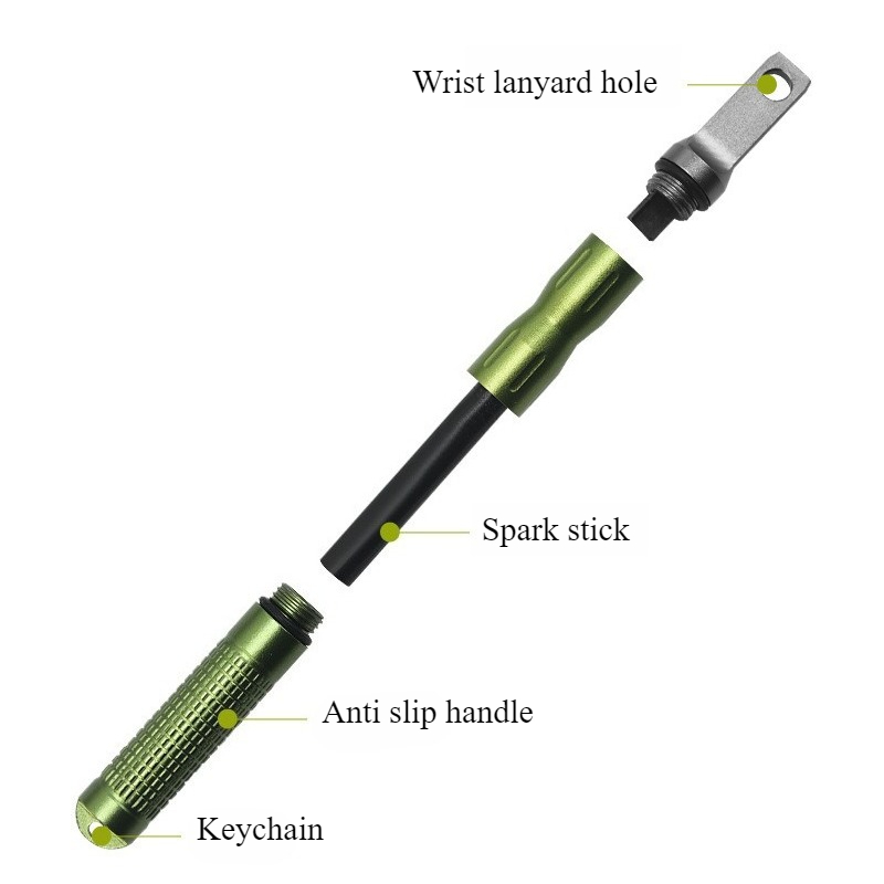 Portable Waterproof Flint Emer - Magnesium Fire Starter recension och pris