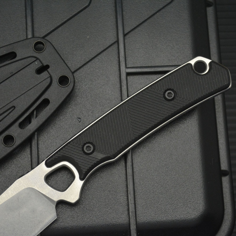 2048 EDC Straight Knife Black  - Bushcraft Knife Fixed recension och pris