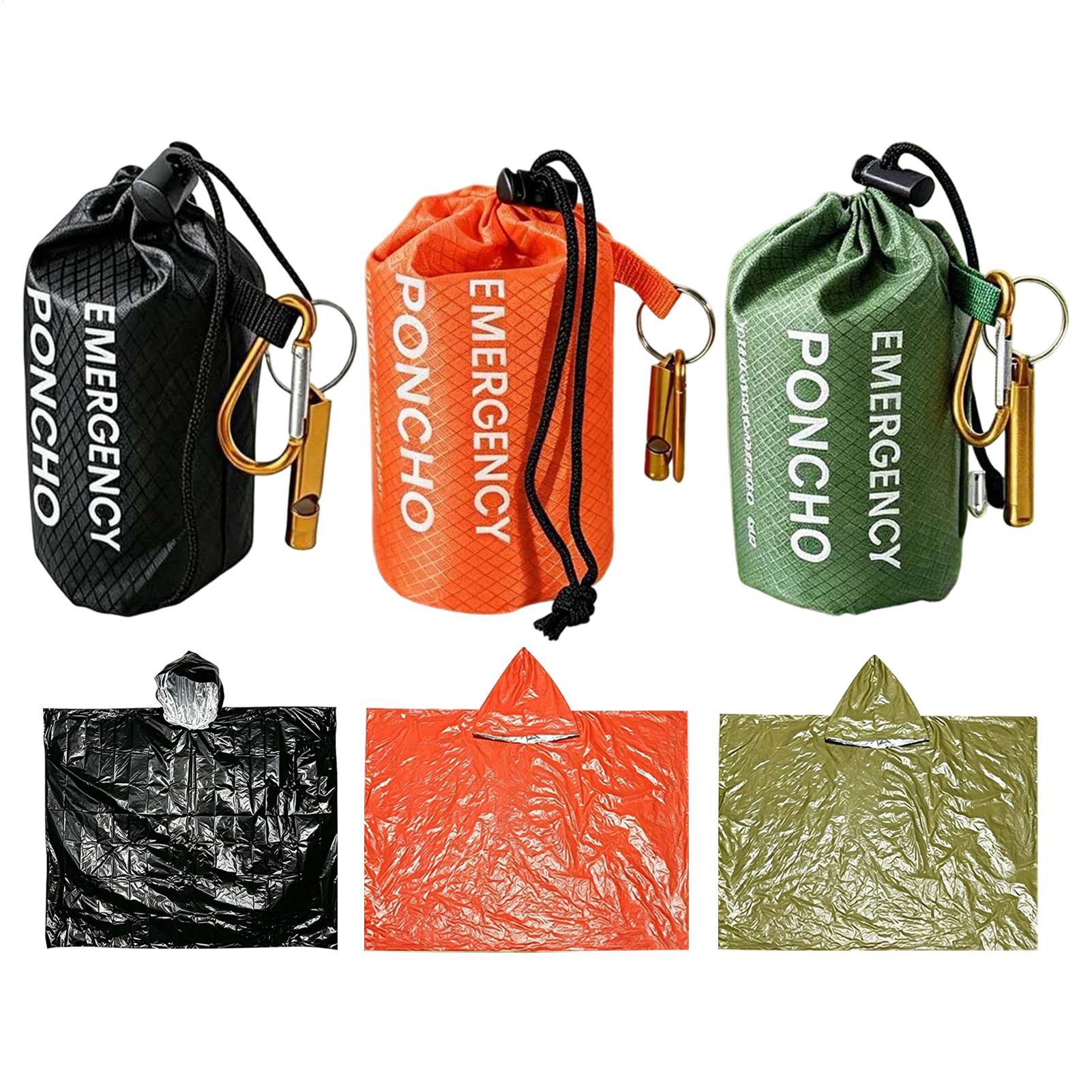 3pcs Survival Emergency Rain P - Survival Blanket Reflective recension och pris