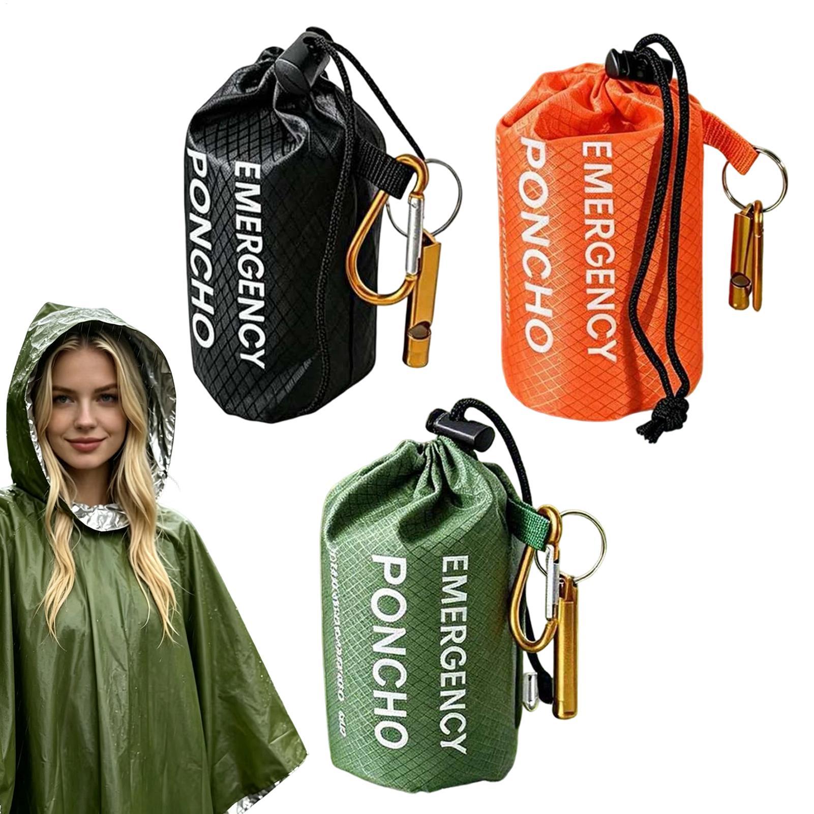 3pcs Survival Emergency Rain P - Survival Blanket Reflective recension och pris