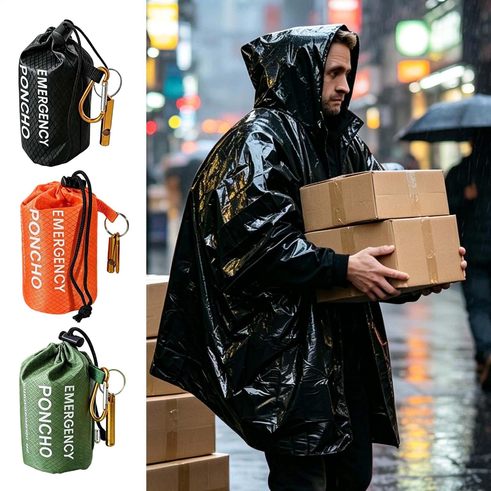 3pcs Survival Emergency Rain P - Survival Blanket Reflective recension och pris
